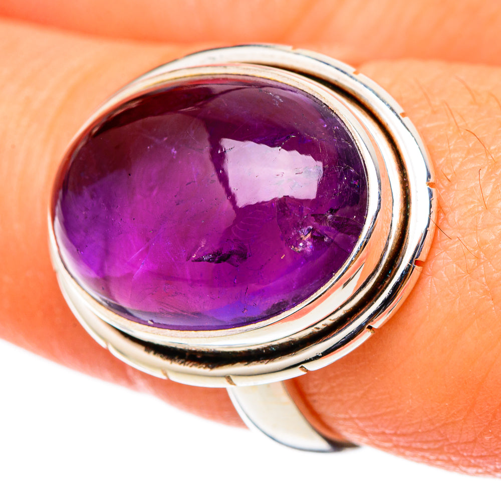 Amethyst Rings handcrafted by Ana Silver Co - RING101505