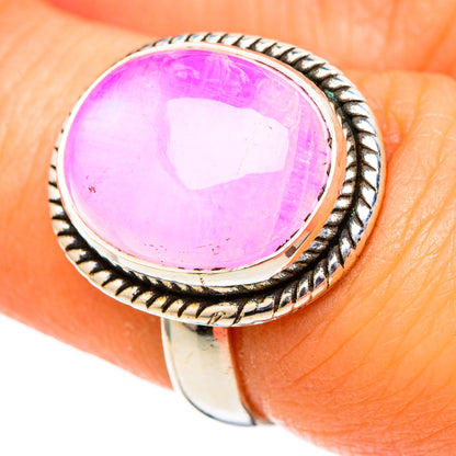Pink Moonstone Rings handcrafted by Ana Silver Co - RING101507