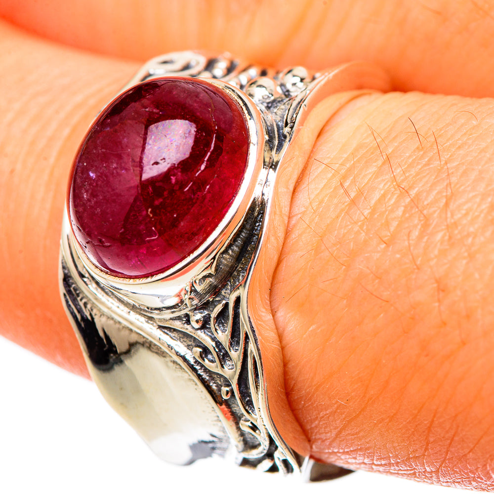 Pink Tourmaline Rings handcrafted by Ana Silver Co - RING101512