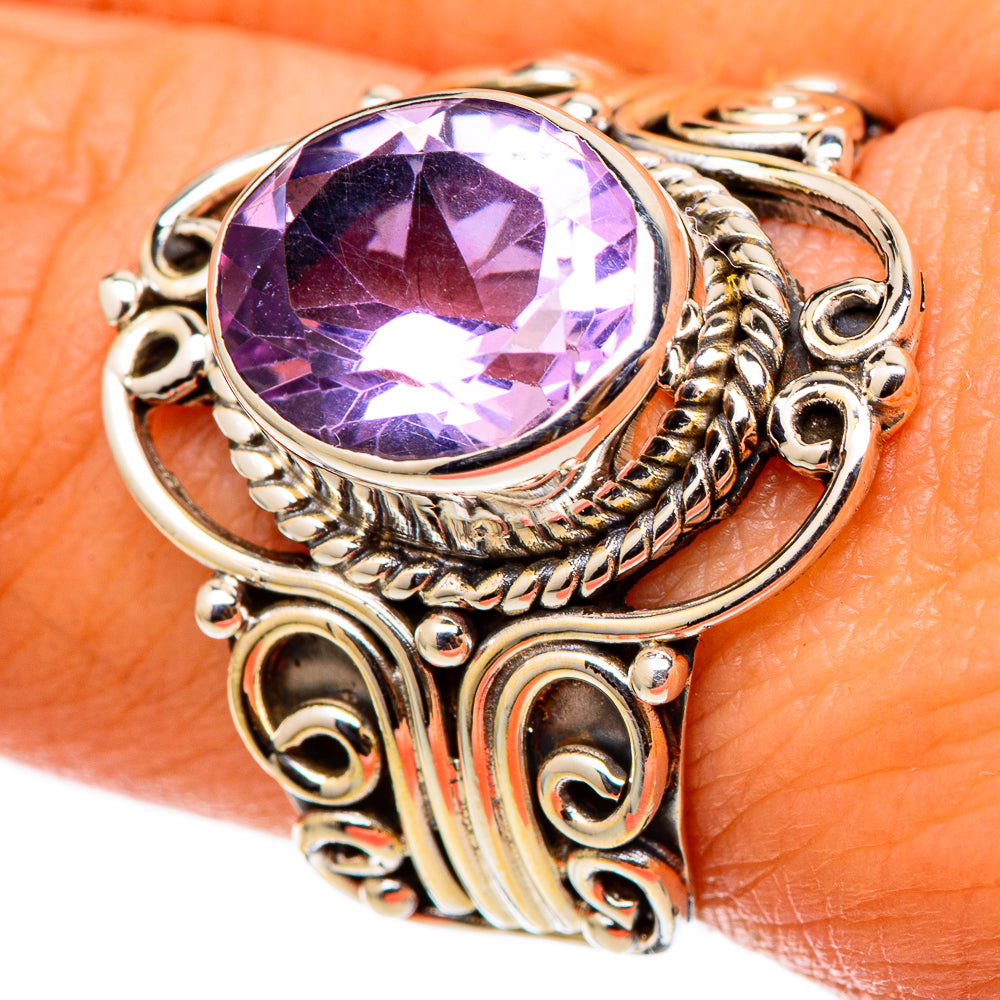 Amethyst Rings handcrafted by Ana Silver Co - RING101516