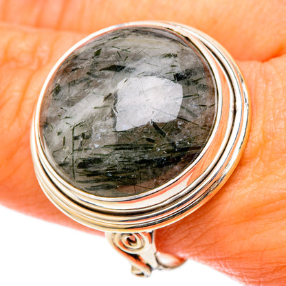 Tourmalinated Quartz Rings handcrafted by Ana Silver Co - RING101521