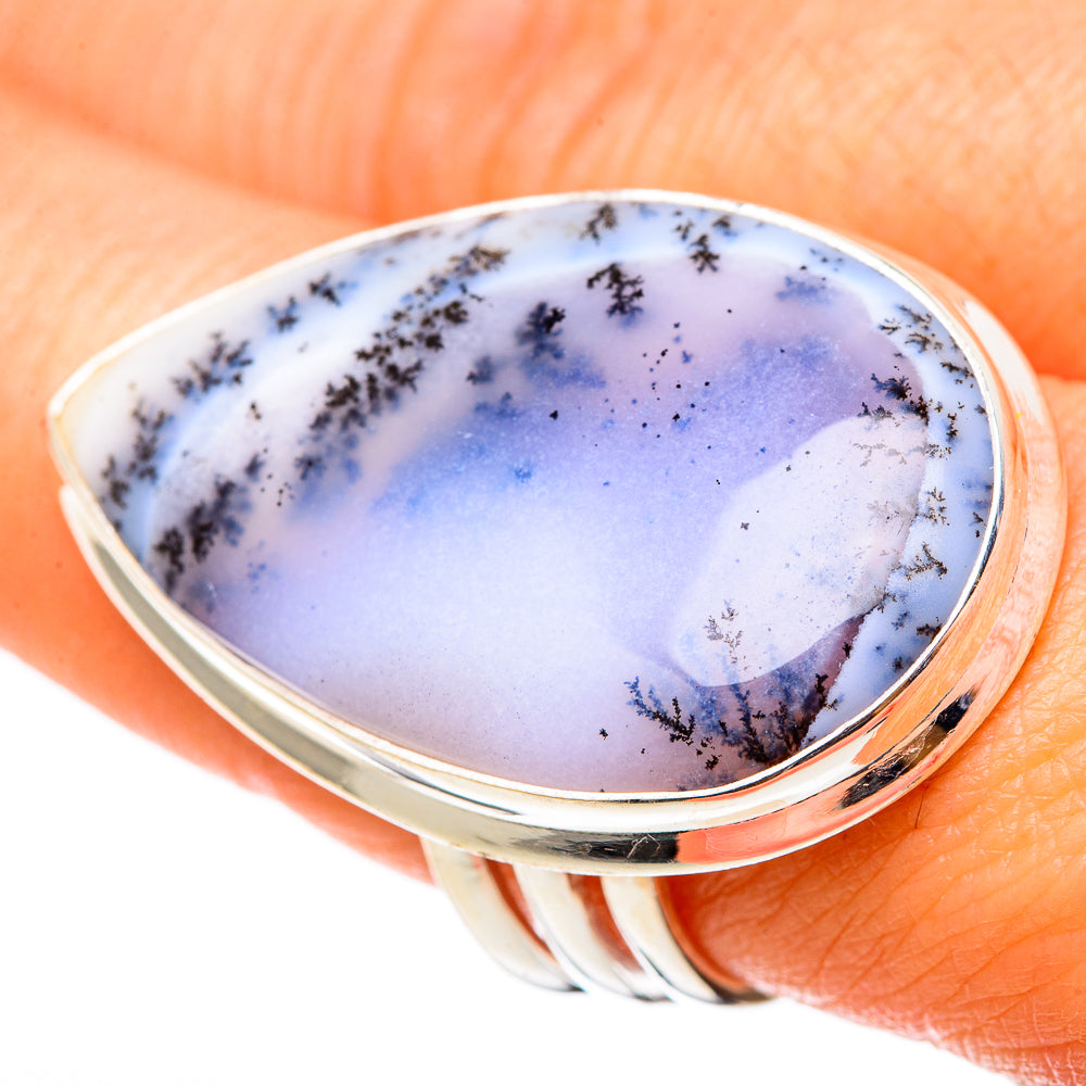 Dendritic Opal Rings handcrafted by Ana Silver Co - RING101523