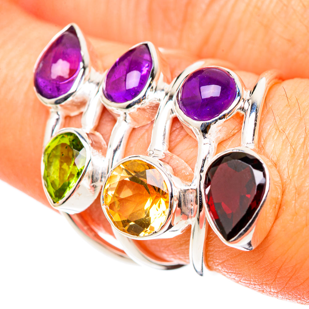 Garnet Rings handcrafted by Ana Silver Co - RING101524