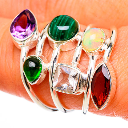 Malachite Rings handcrafted by Ana Silver Co - RING101525