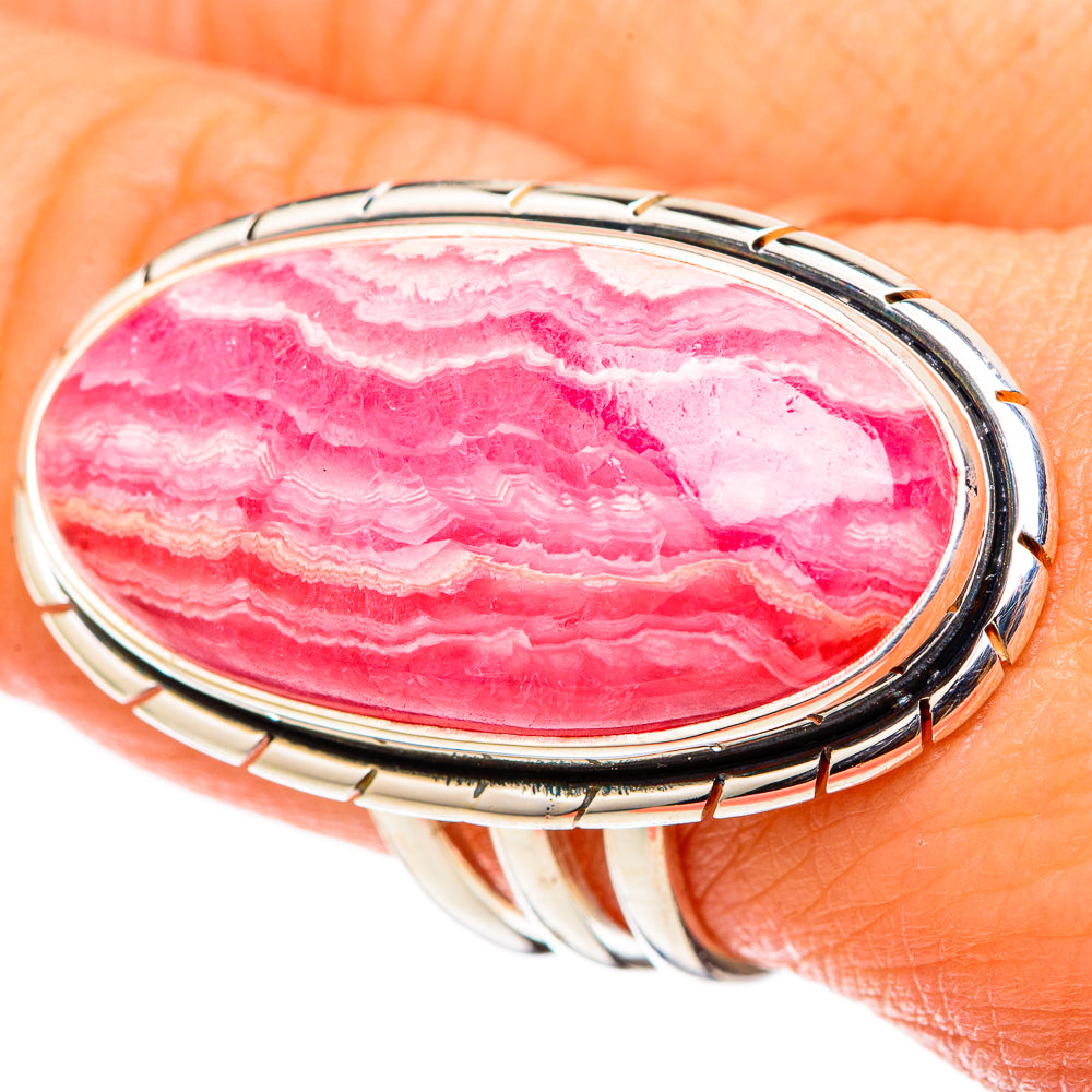 Rhodochrosite Rings handcrafted by Ana Silver Co - RING101535