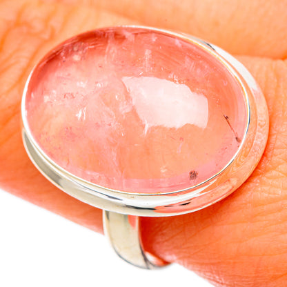 Rose Quartz Rings handcrafted by Ana Silver Co - RING101539