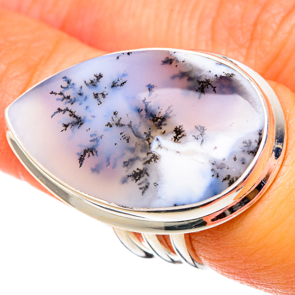 Dendritic Opal Rings handcrafted by Ana Silver Co - RING101543