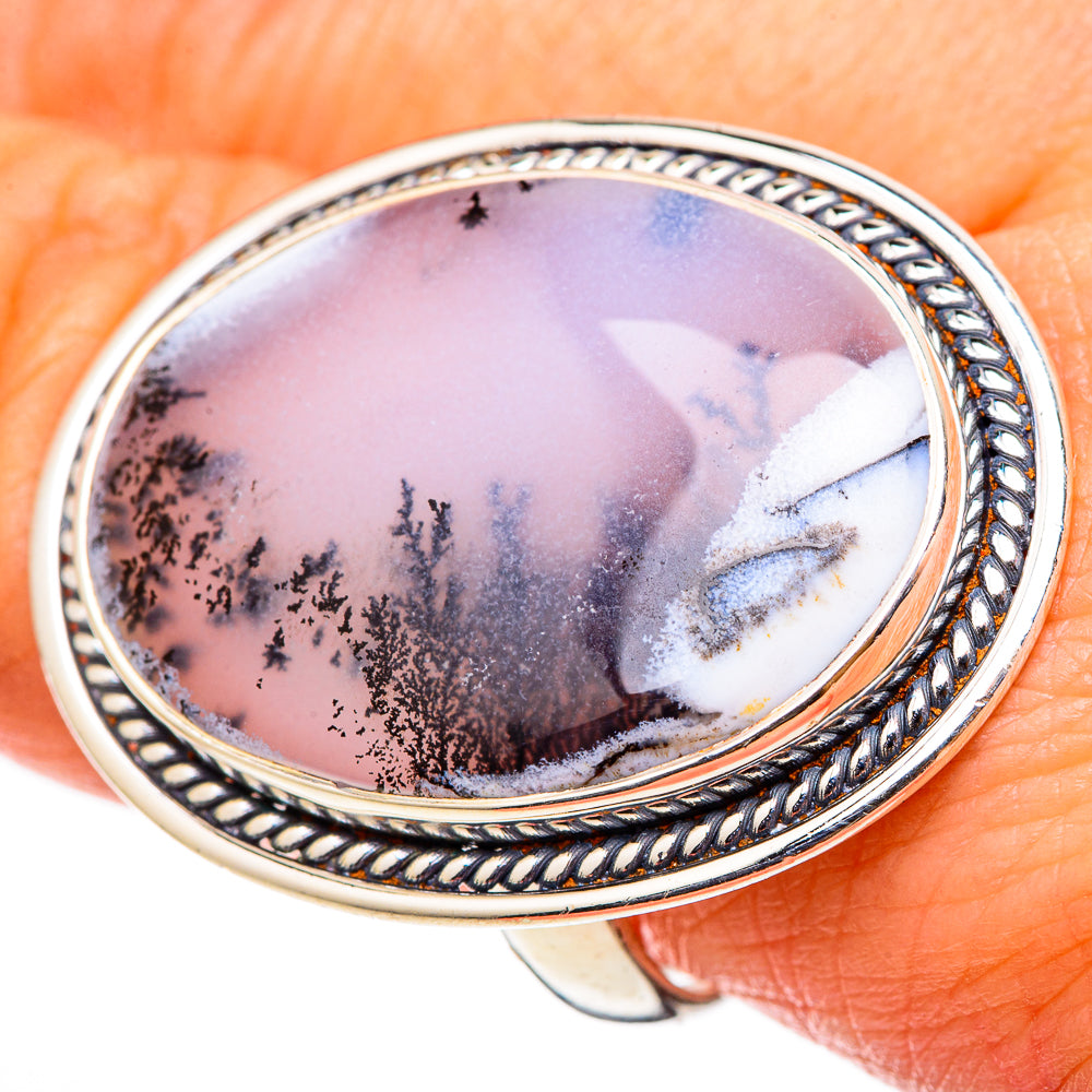 Dendritic Opal Rings handcrafted by Ana Silver Co - RING101544