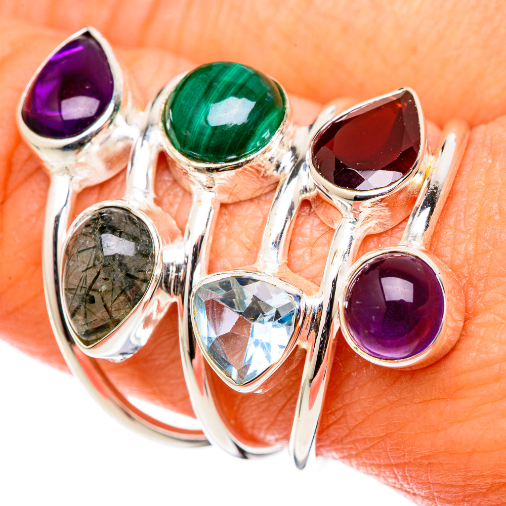 Malachite Rings handcrafted by Ana Silver Co - RING101545
