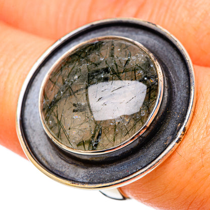 Tourmalinated Quartz Rings handcrafted by Ana Silver Co - RING101561
