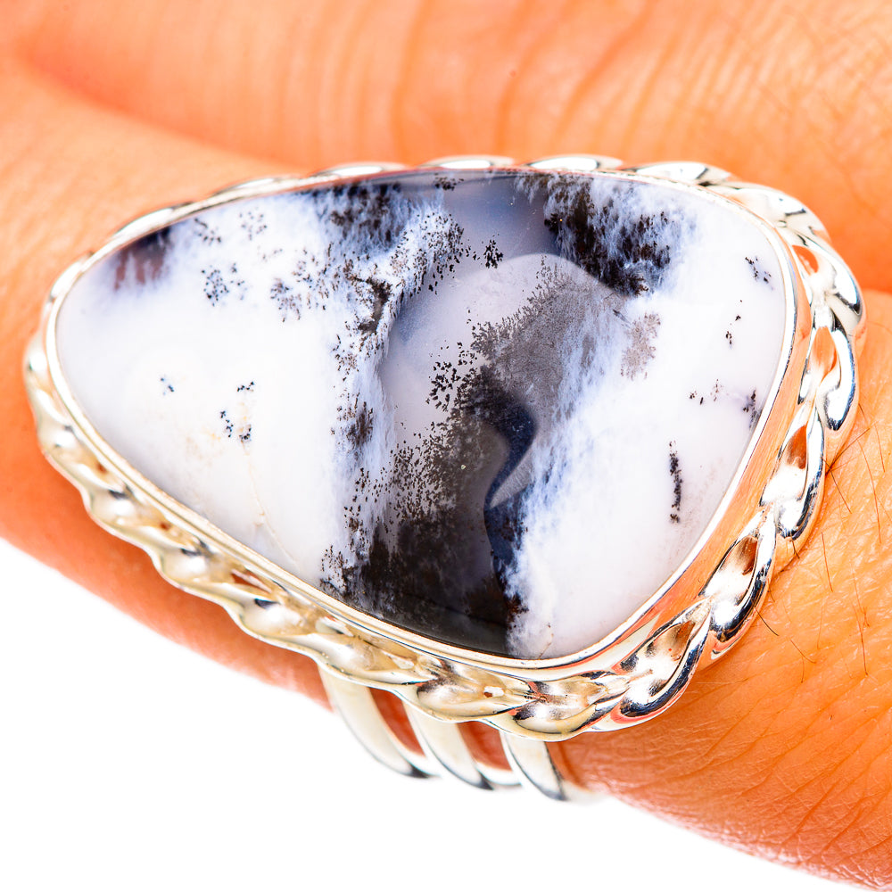 Dendritic Opal Rings handcrafted by Ana Silver Co - RING101583