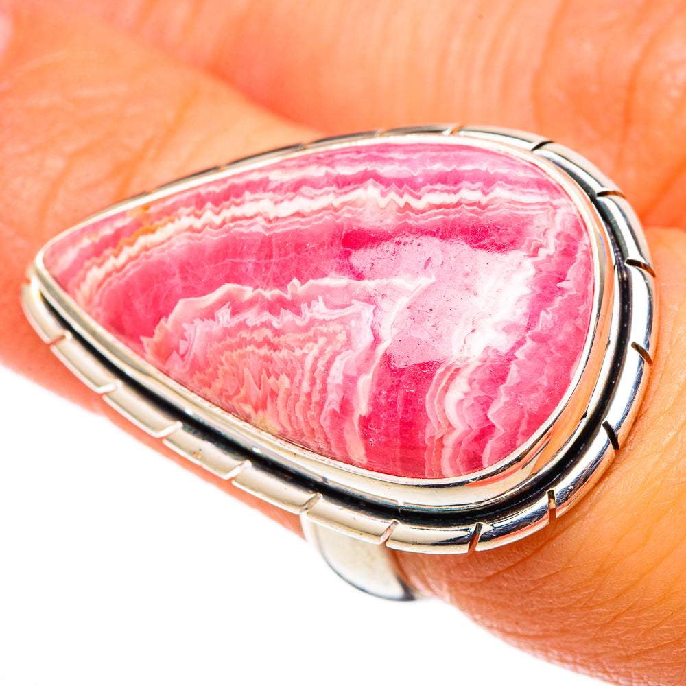 Rhodochrosite Rings handcrafted by Ana Silver Co - RING101596