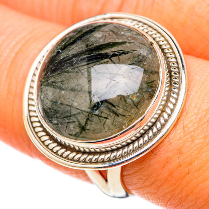 Tourmalinated Quartz Rings handcrafted by Ana Silver Co - RING101600