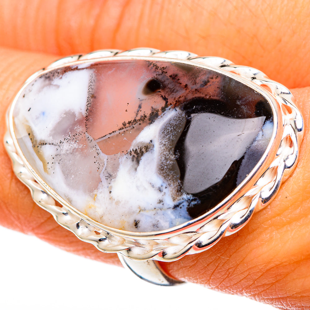 Dendritic Opal Rings handcrafted by Ana Silver Co - RING101616
