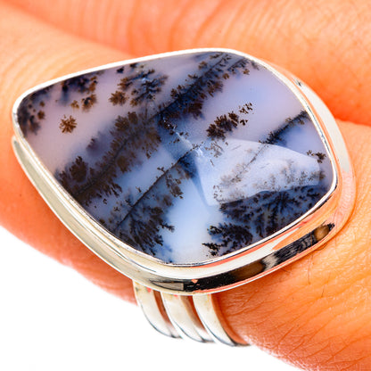 Dendritic Opal Rings handcrafted by Ana Silver Co - RING101627