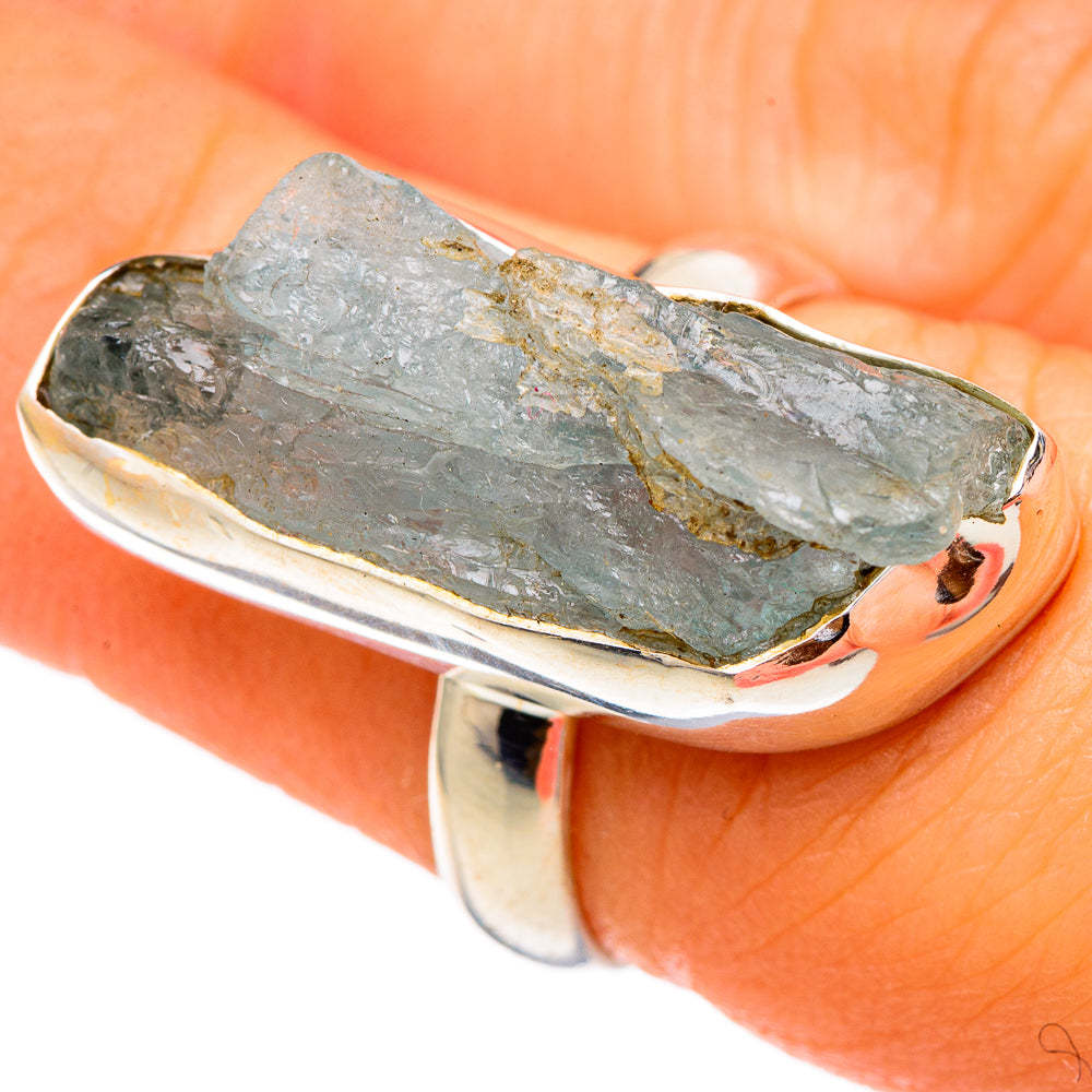 Aquamarine Rings handcrafted by Ana Silver Co - RING101633