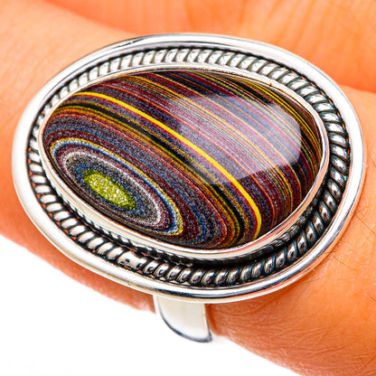 Fordite Rings handcrafted by Ana Silver Co - RING101636