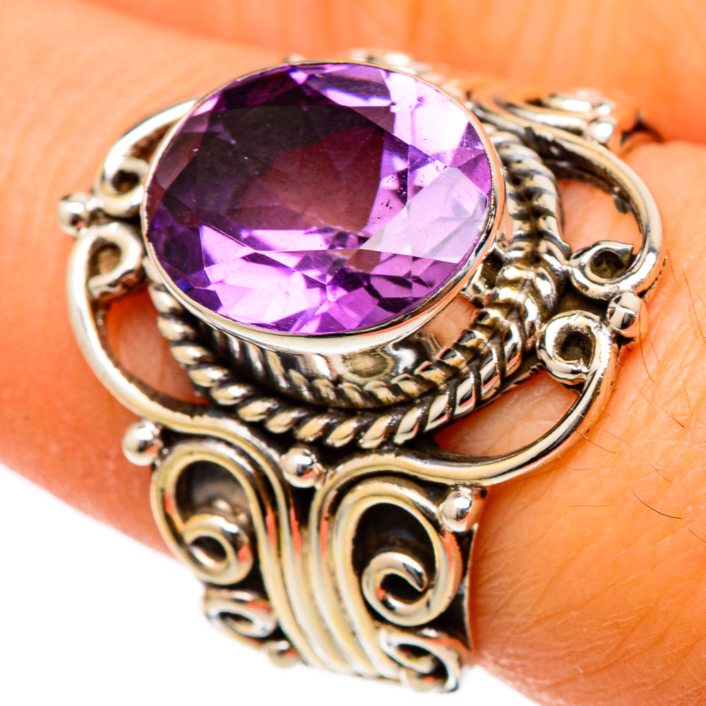Amethyst Rings handcrafted by Ana Silver Co - RING101645