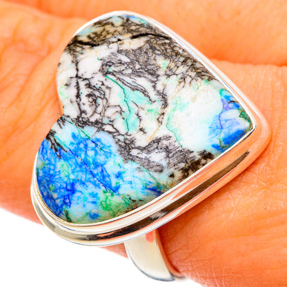 Blue Agate Rings handcrafted by Ana Silver Co - RING101653