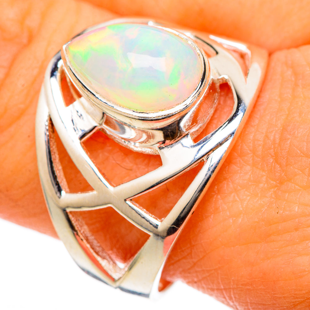 Ethiopian Opal Rings handcrafted by Ana Silver Co - RING101655