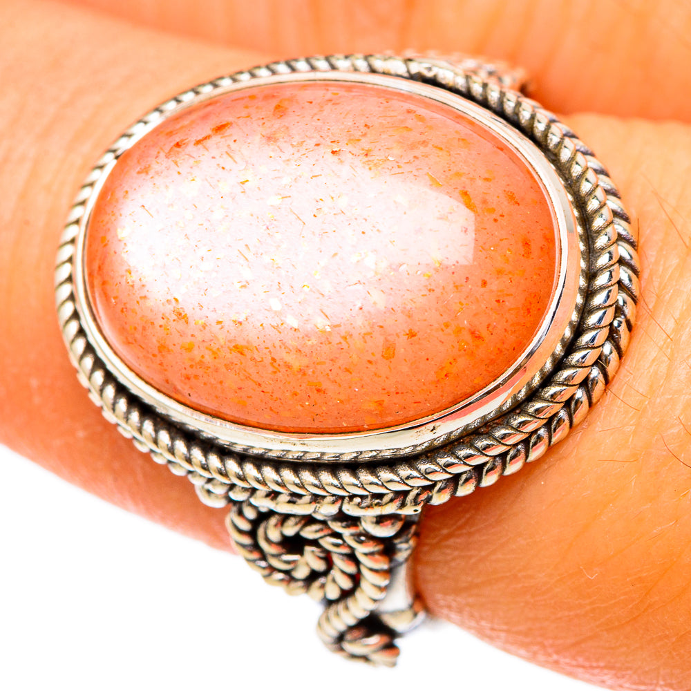Sunstone Rings handcrafted by Ana Silver Co - RING101664