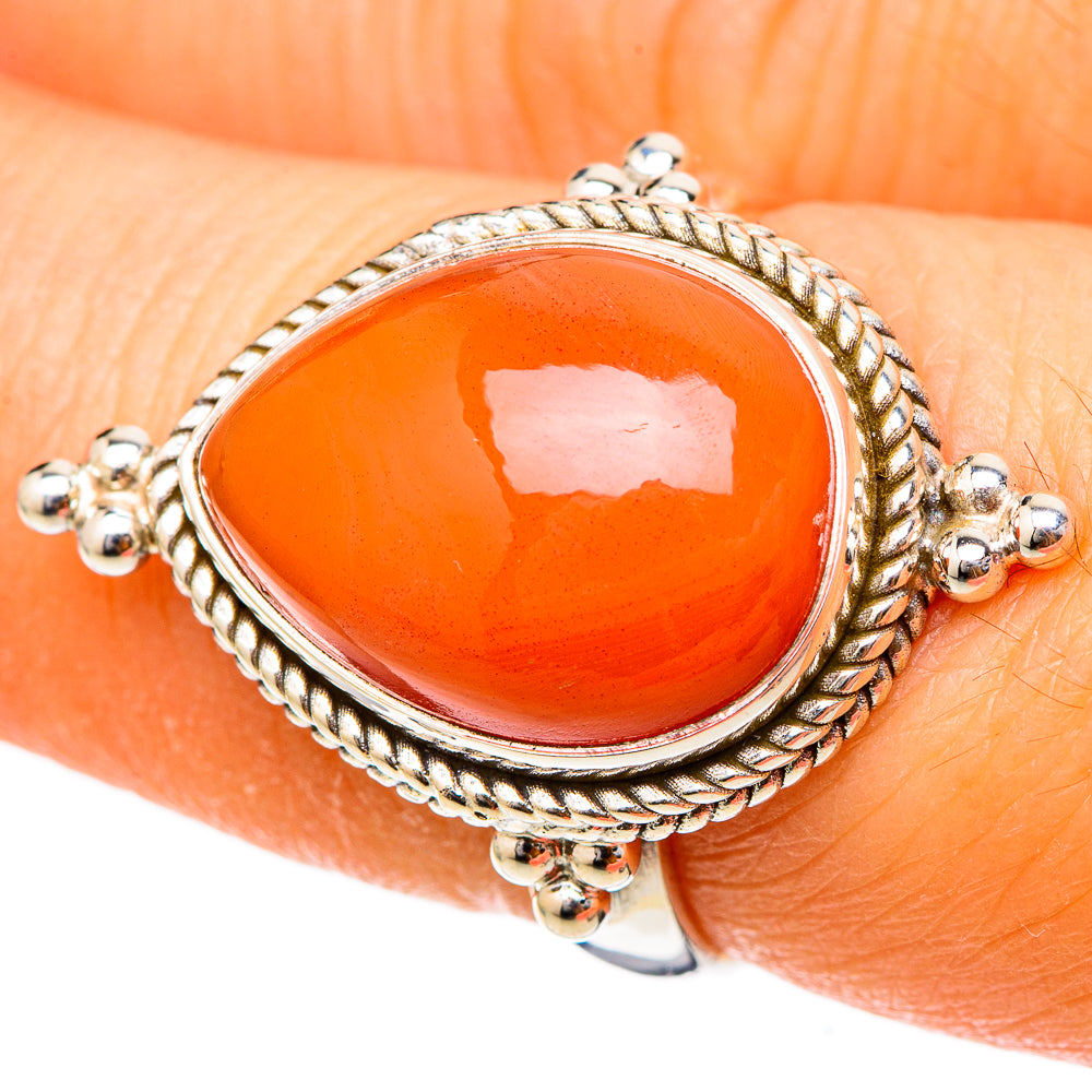 Carnelian Rings handcrafted by Ana Silver Co - RING101665