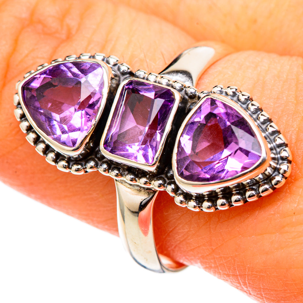 Amethyst Rings handcrafted by Ana Silver Co - RING101671