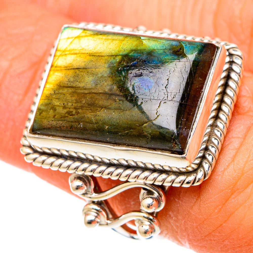 Labradorite Rings handcrafted by Ana Silver Co - RING101680