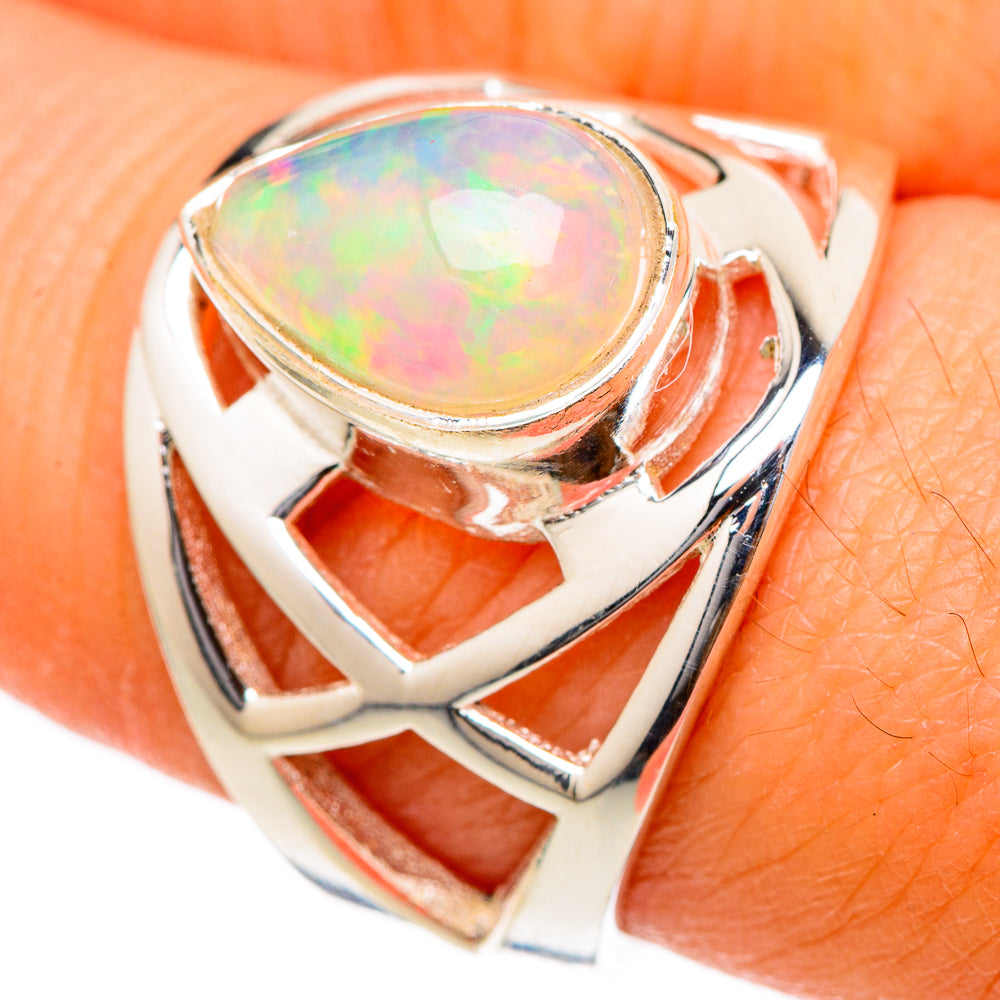 Ethiopian Opal Rings handcrafted by Ana Silver Co - RING101681