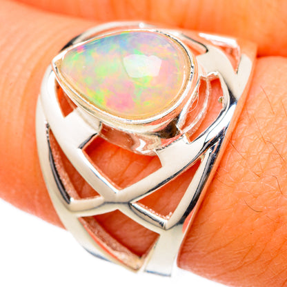 Ethiopian Opal Rings handcrafted by Ana Silver Co - RING101681