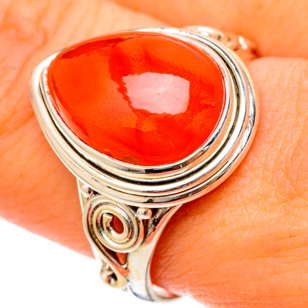 Carnelian Rings handcrafted by Ana Silver Co - RING101691