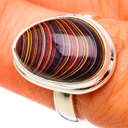 Fordite Rings handcrafted by Ana Silver Co - RING101711