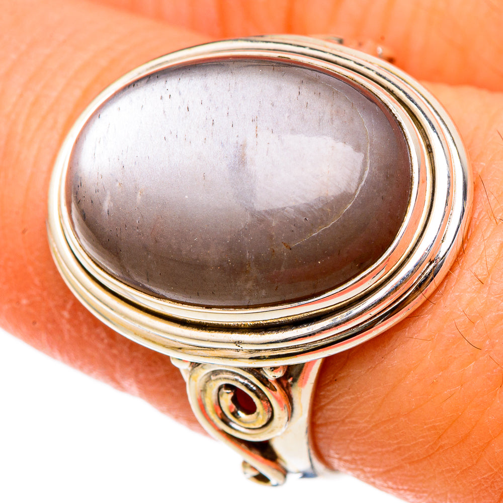 Gold Sheen Obsidian Rings handcrafted by Ana Silver Co - RING101712