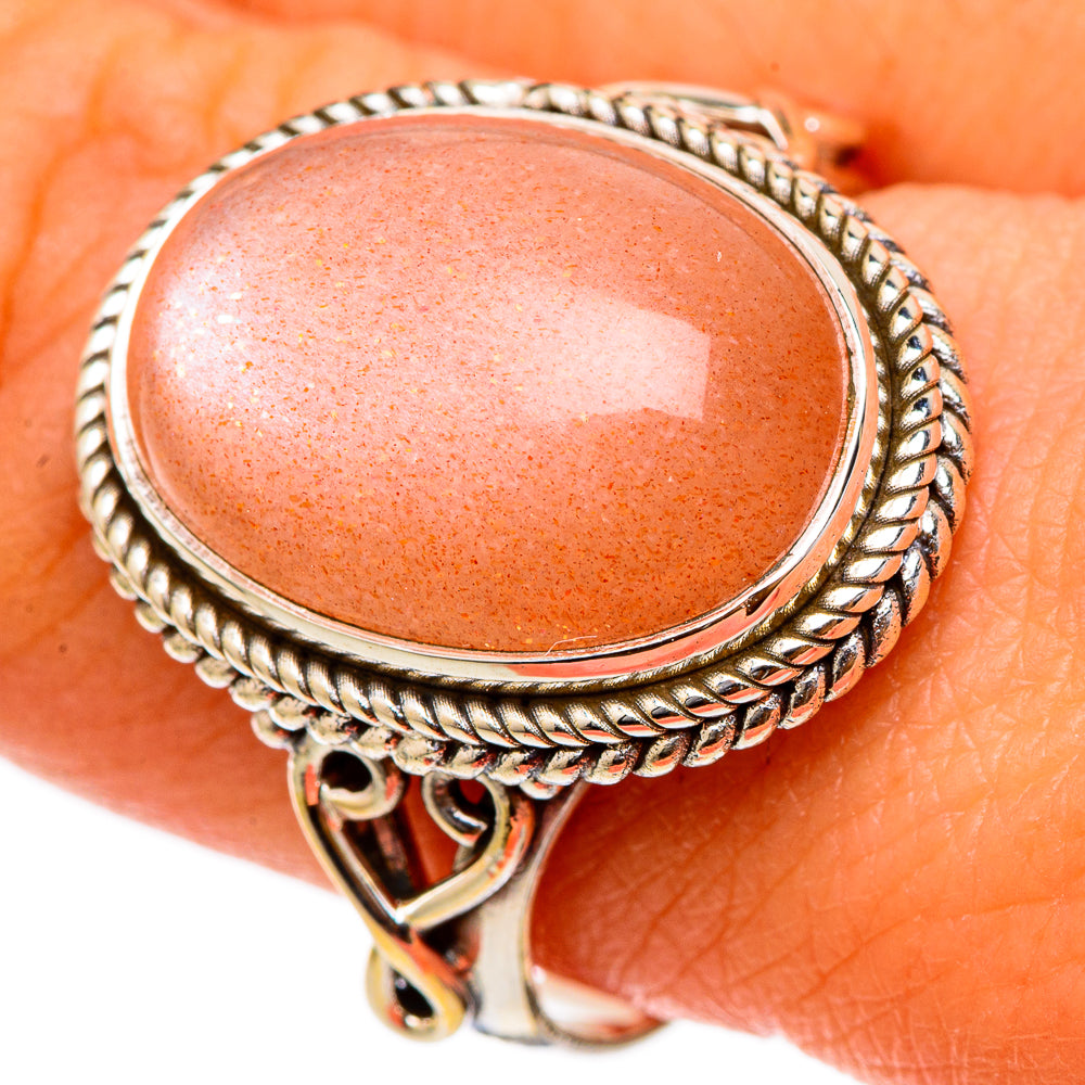 Sunstone Rings handcrafted by Ana Silver Co - RING101714