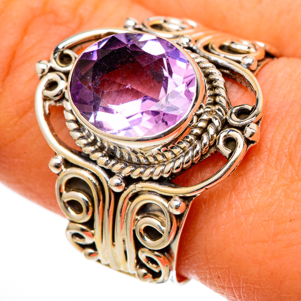 Amethyst Rings handcrafted by Ana Silver Co - RING101719