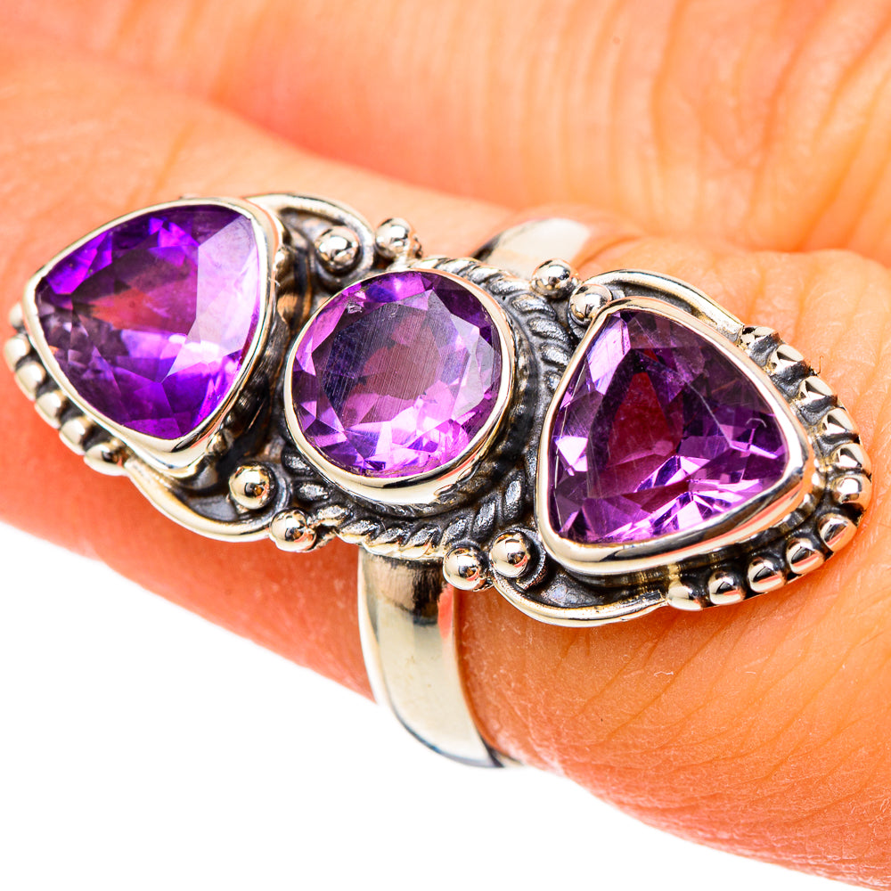 Amethyst Rings handcrafted by Ana Silver Co - RING101737