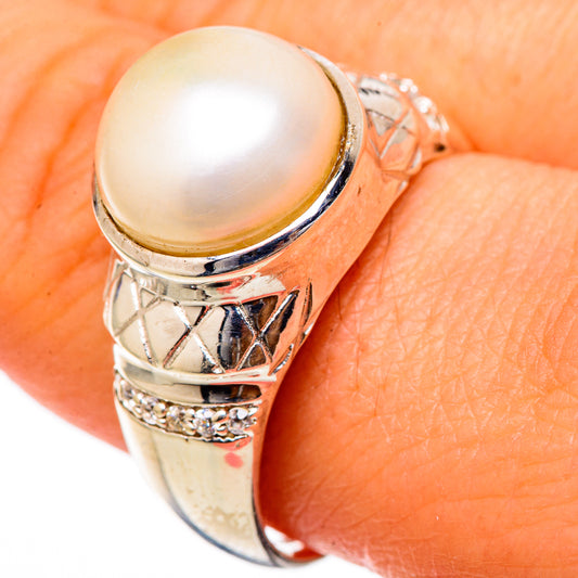 Cultured Pearl Rings handcrafted by Ana Silver Co - RING101740