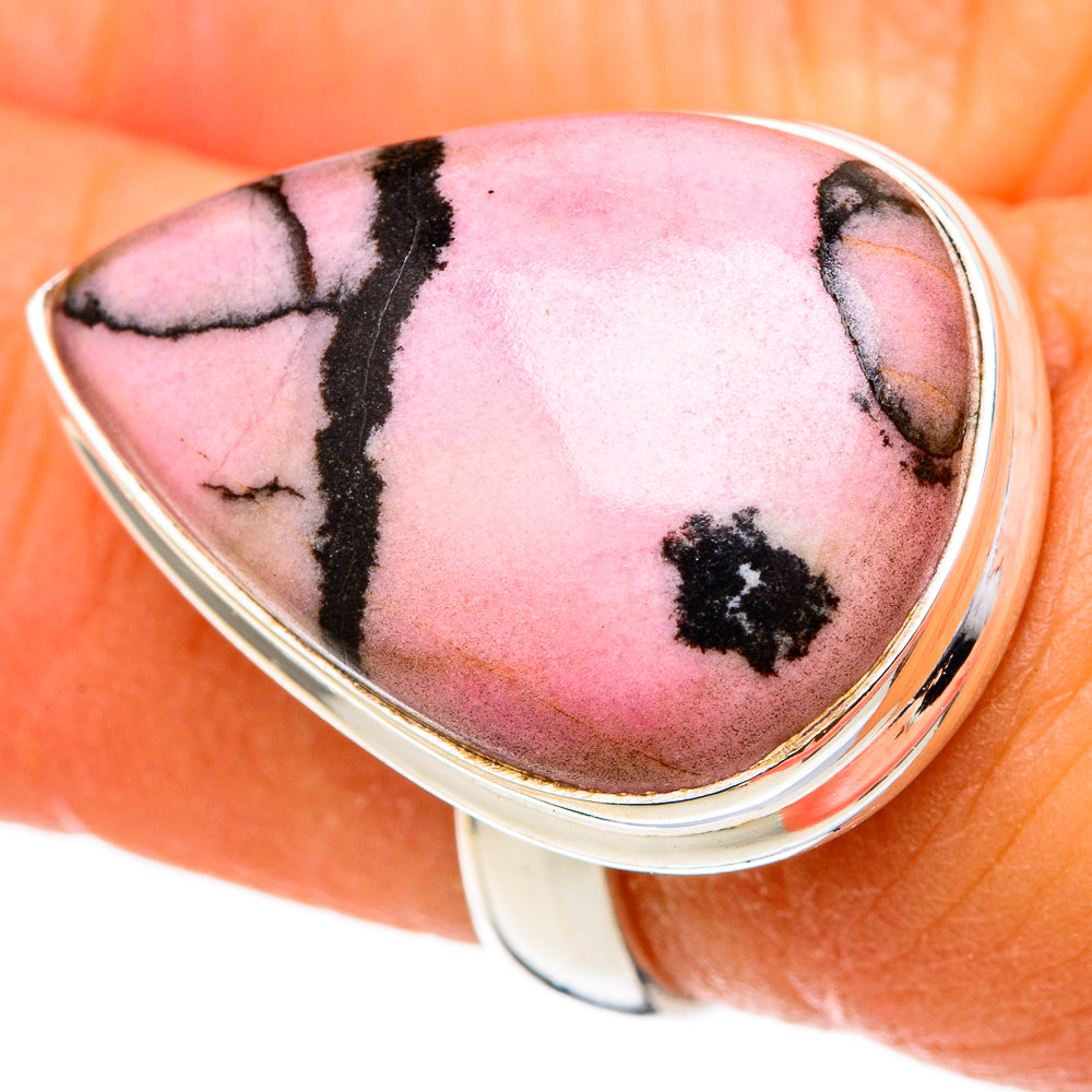Rhodonite Rings handcrafted by Ana Silver Co - RING101763