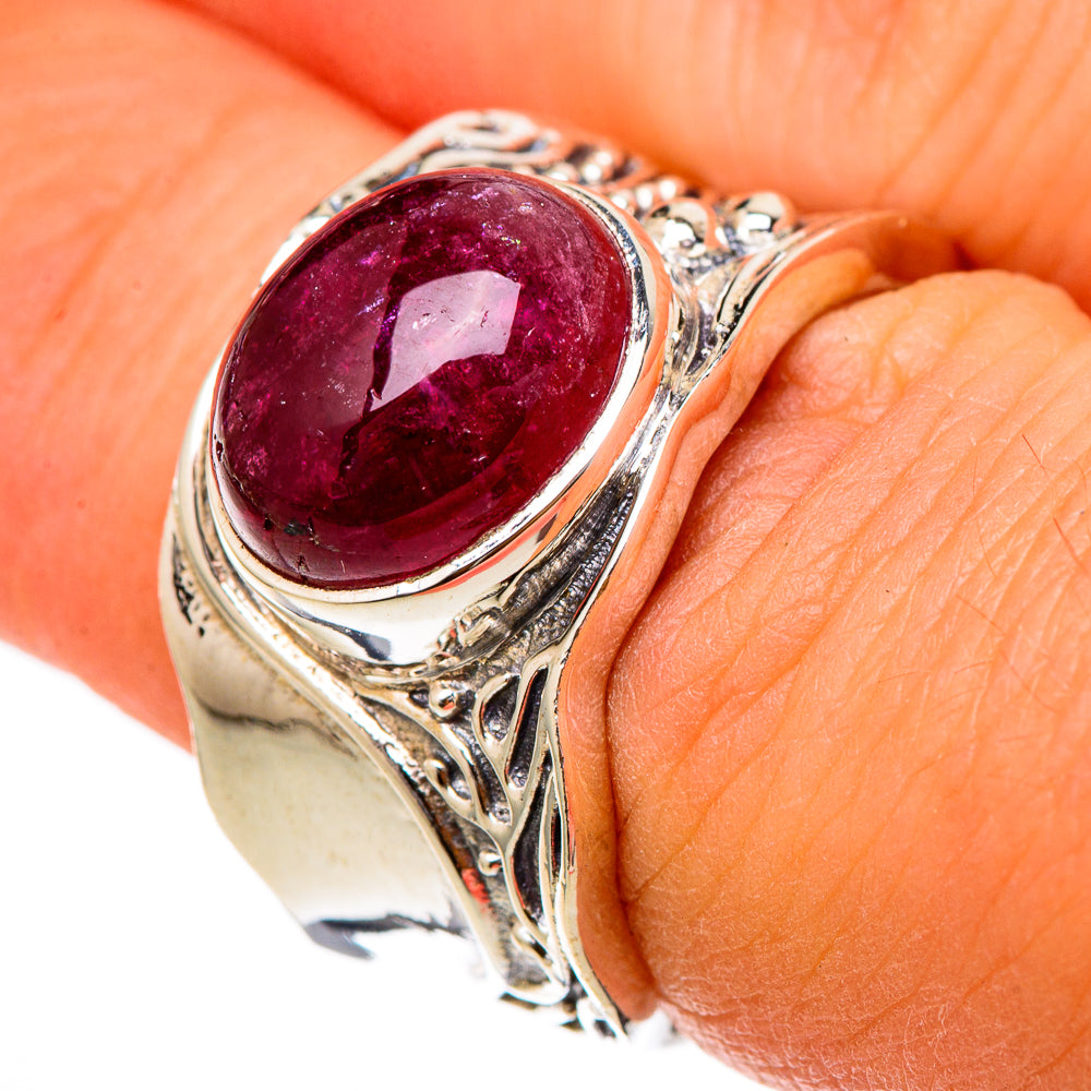 Pink Tourmaline Rings handcrafted by Ana Silver Co - RING101771
