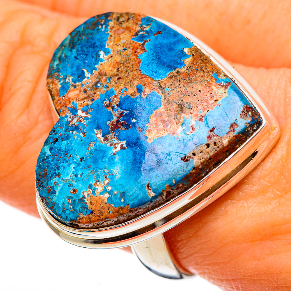 Chrysocolla Rings handcrafted by Ana Silver Co - RING101798