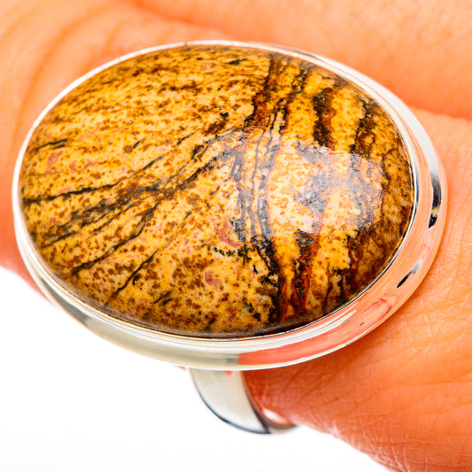Picture Jasper Rings handcrafted by Ana Silver Co - RING101811