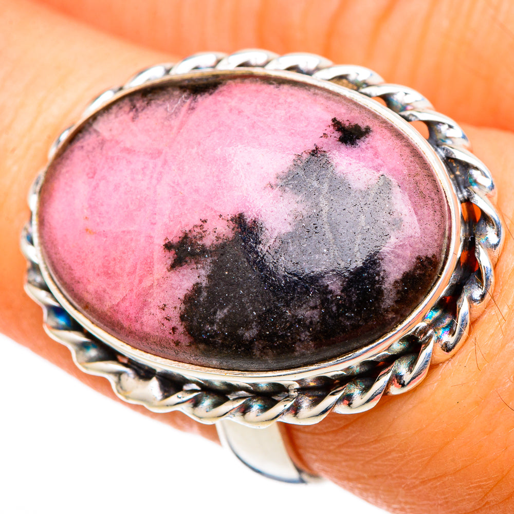 Rhodonite Rings handcrafted by Ana Silver Co - RING101819
