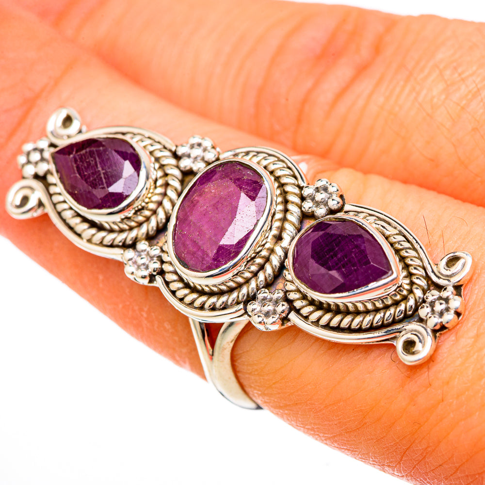 Ruby Rings handcrafted by Ana Silver Co - RING101823