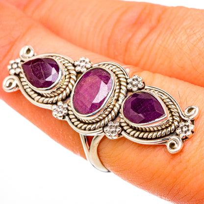 Ruby Rings handcrafted by Ana Silver Co - RING101823