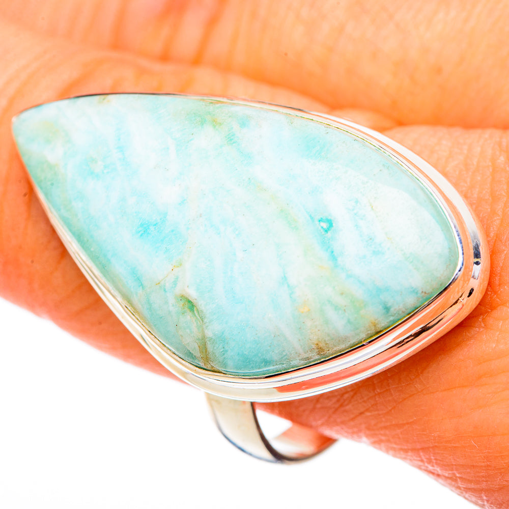 Larimar Rings handcrafted by Ana Silver Co - RING101843