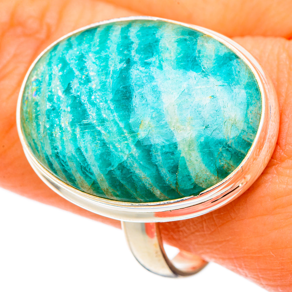 Amazonite Rings handcrafted by Ana Silver Co - RING101847