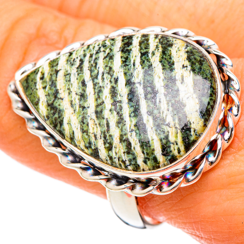 Lizard Jasper Rings handcrafted by Ana Silver Co - RING101848