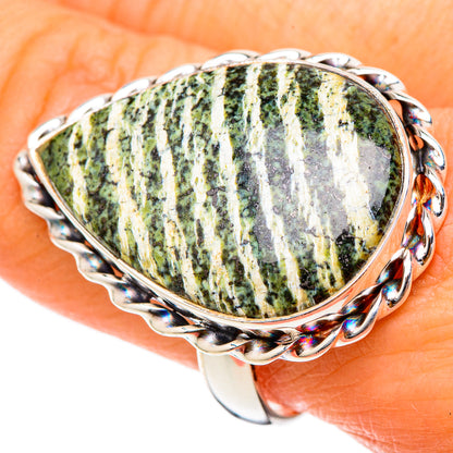 Lizard Jasper Rings handcrafted by Ana Silver Co - RING101848