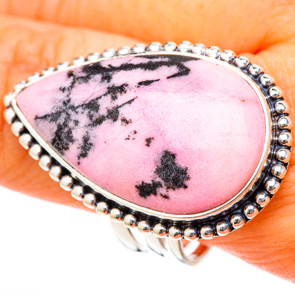 Rhodonite Rings handcrafted by Ana Silver Co - RING101859