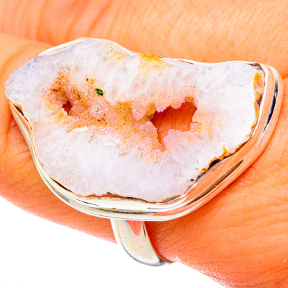 White Geode Slice Rings handcrafted by Ana Silver Co - RING101867